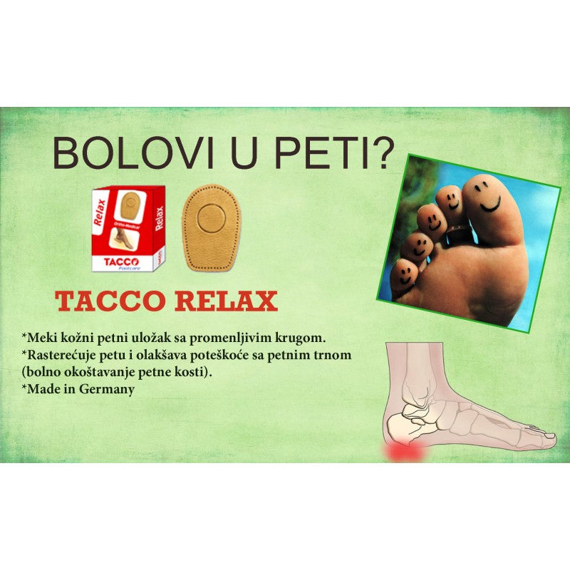 Petni ulošci za obuću TACCO RELAX (Belgija)
