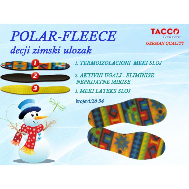 Zimski ulošci za decu TACCO POLAR-FLEECE