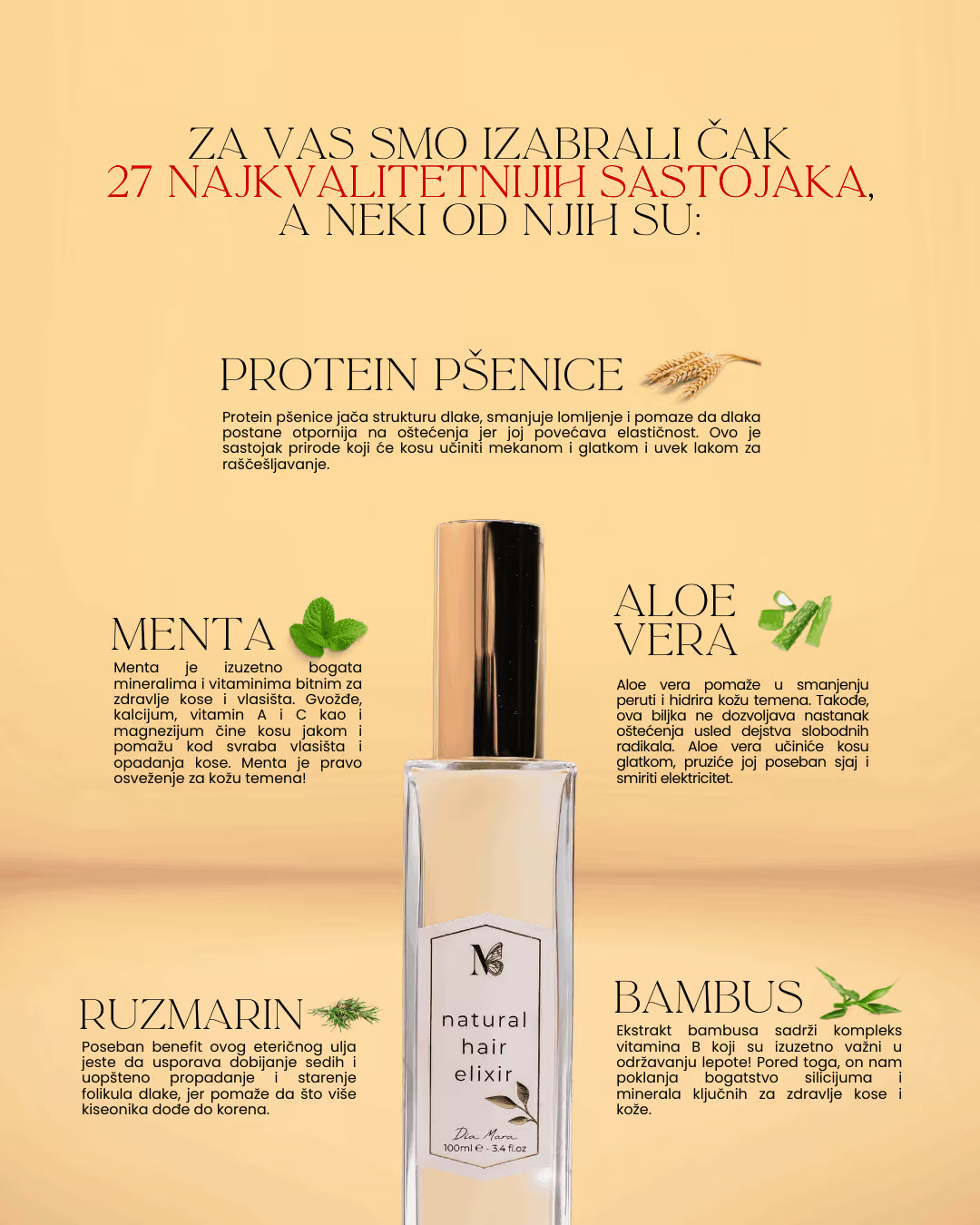 Miamor Elixir za zaštitu, negu i raščešljavanje kose 100ml
