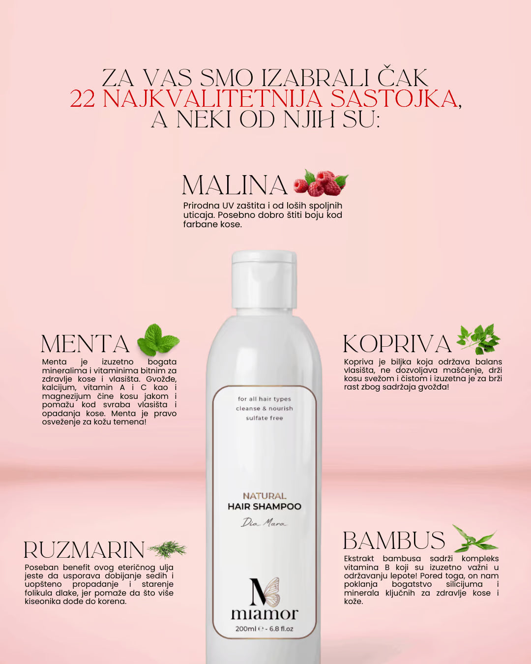 Miamor Šampon za sve tipove kose bez sulfata