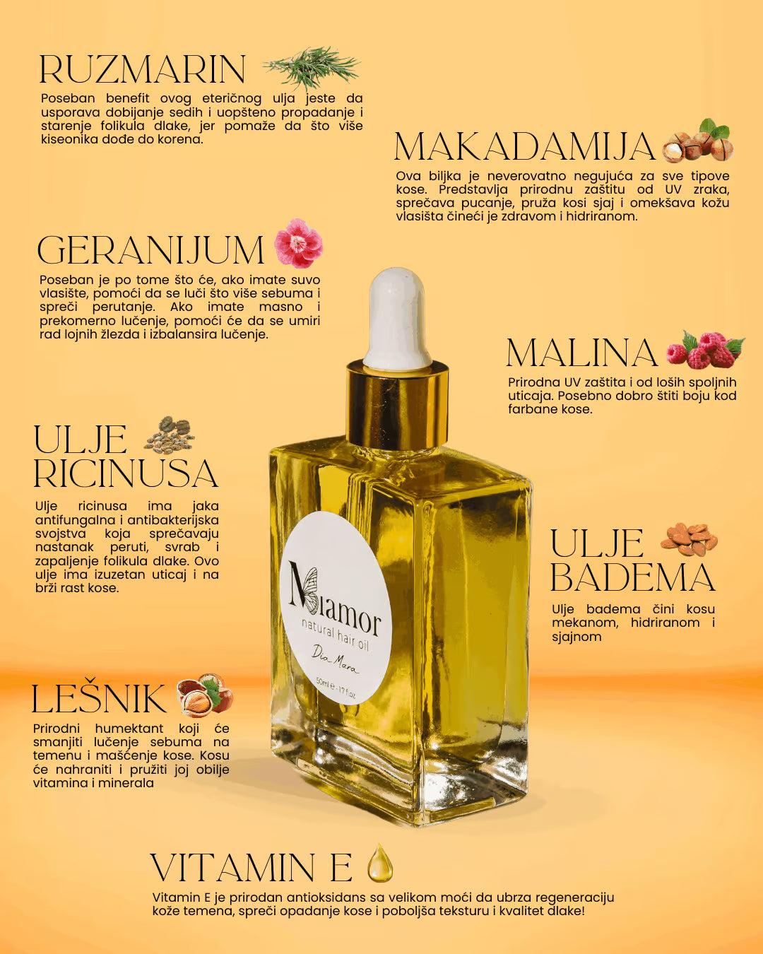 Miamor STANDARD ulje za negu i rast kose 50ml